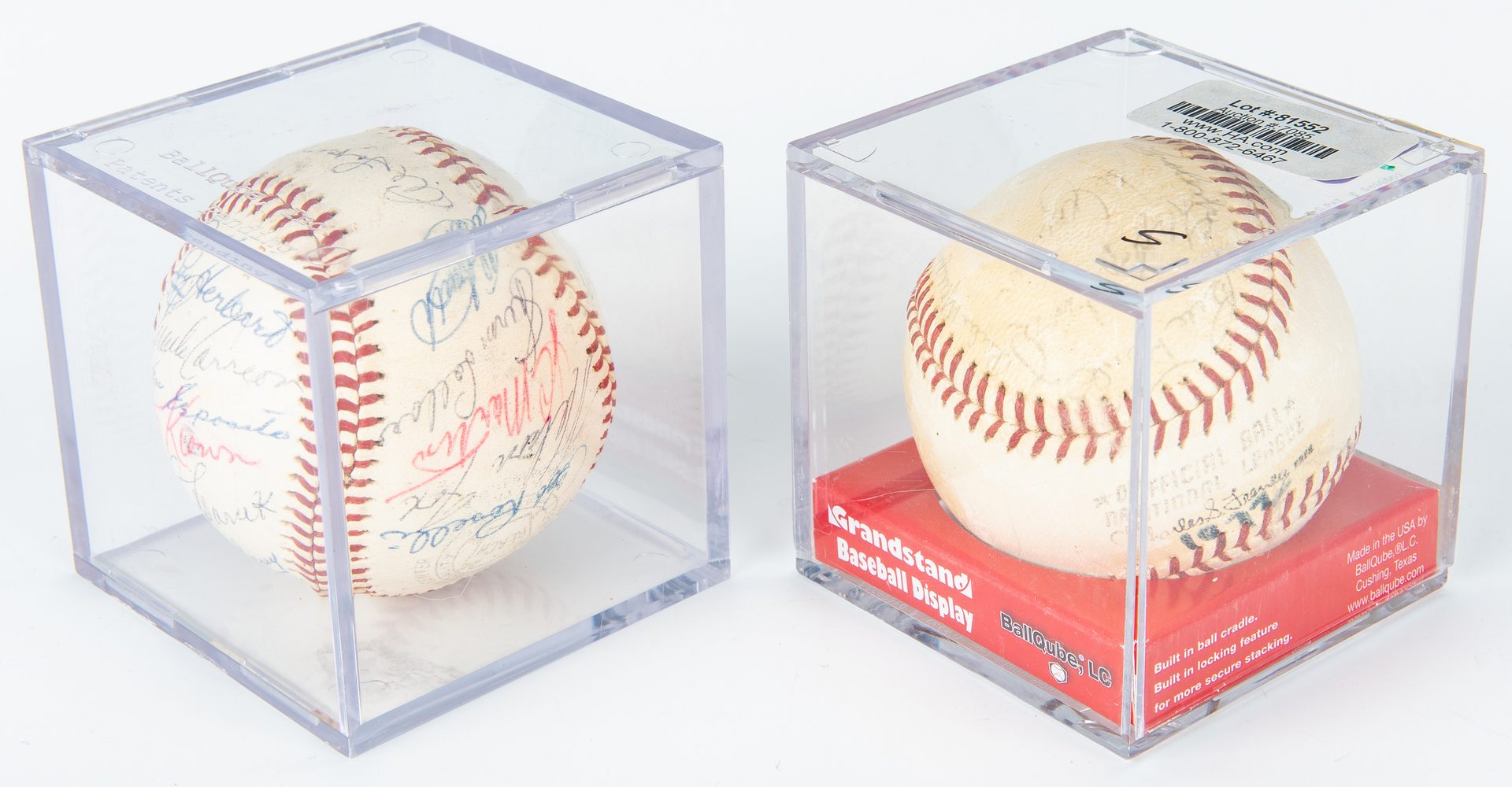 Lot 420: 2 Autographed Baseballs, inc. 1961 White Sox