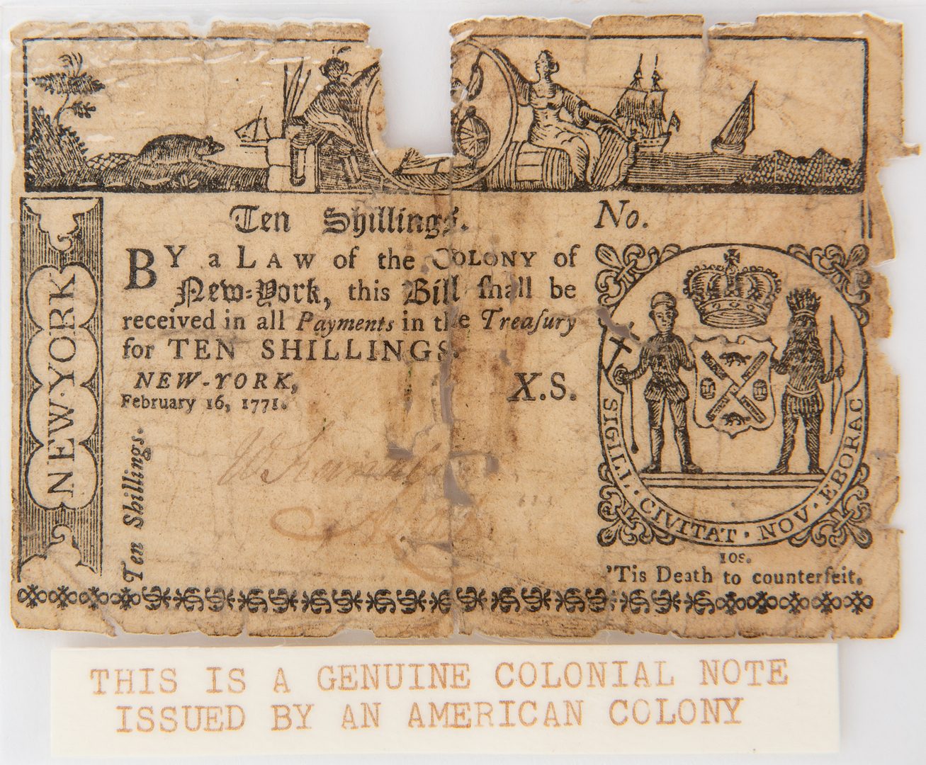 Lot 435: American Colonial Currency, 5 items