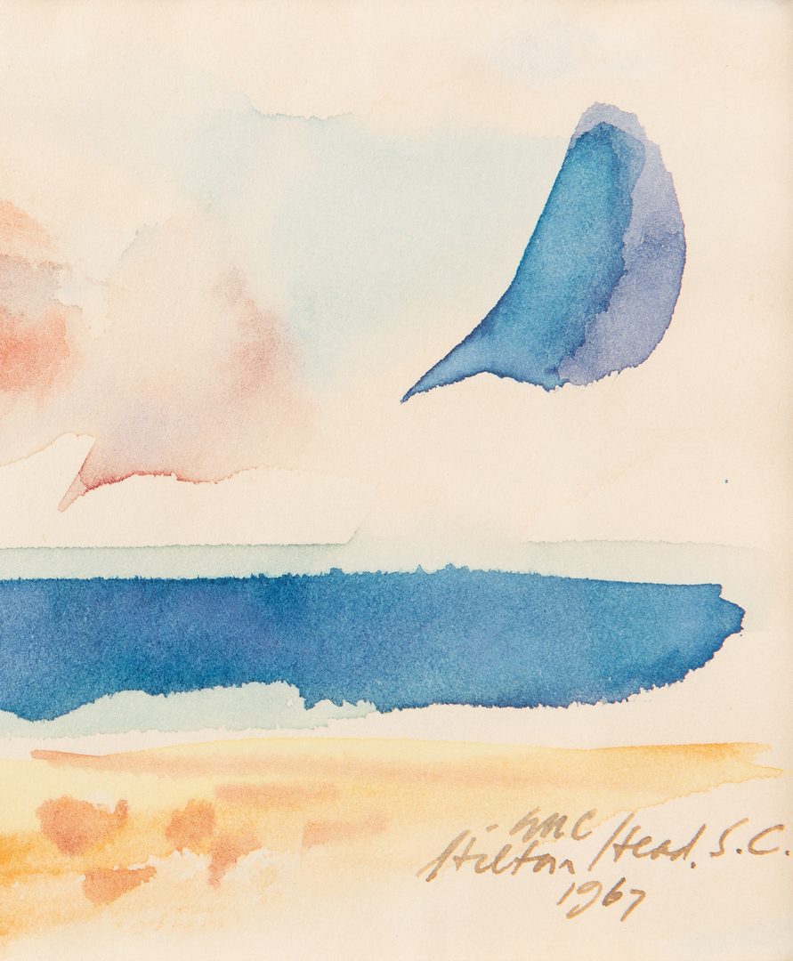 Lot 51: George Cress Small Watercolor, Hilton Head