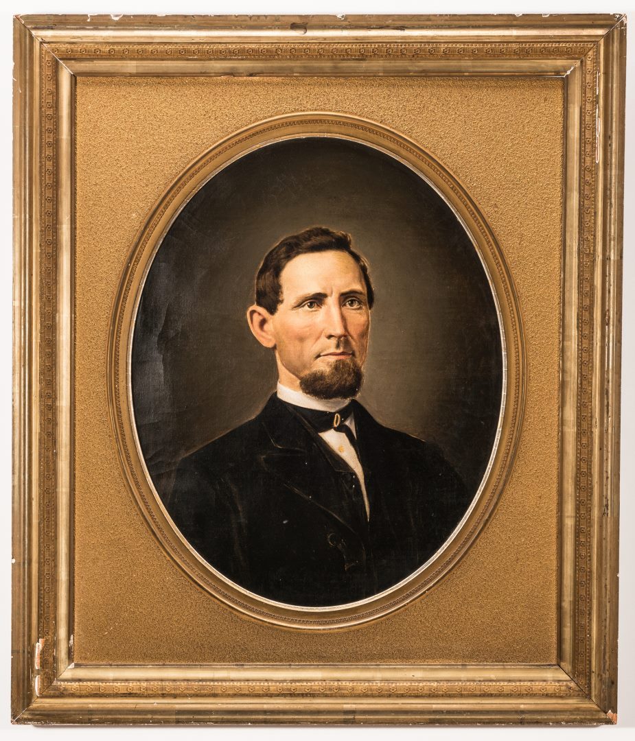 Lot 56: Attr. Washington Cooper, Tennessee Portrait of a Man