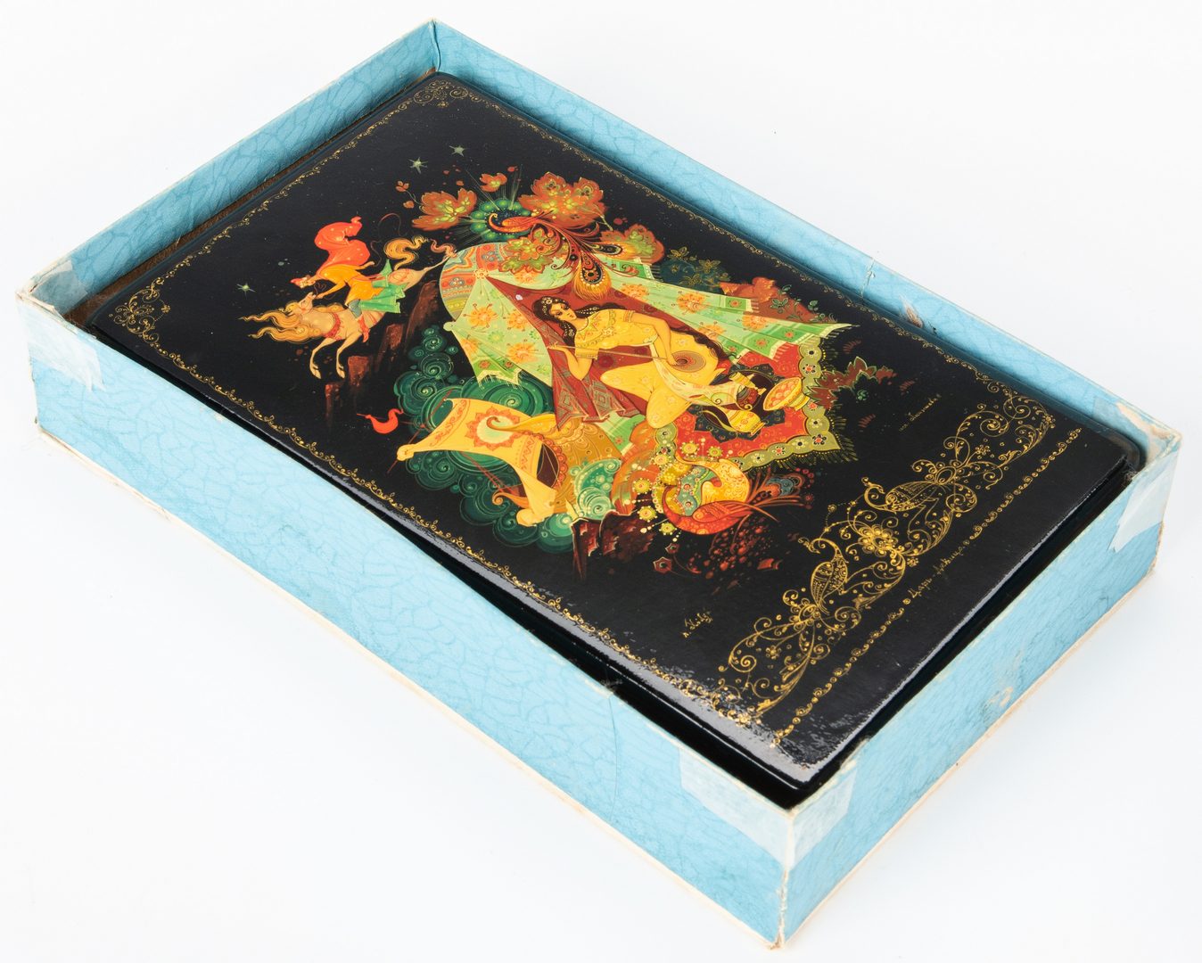 Lot 75: 5 Palekh School Russian Lacquer Boxes