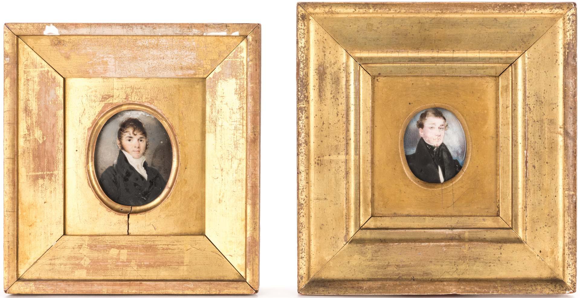 Lot 78: 2 Portrait Miniatures, Coltellini & Bridport