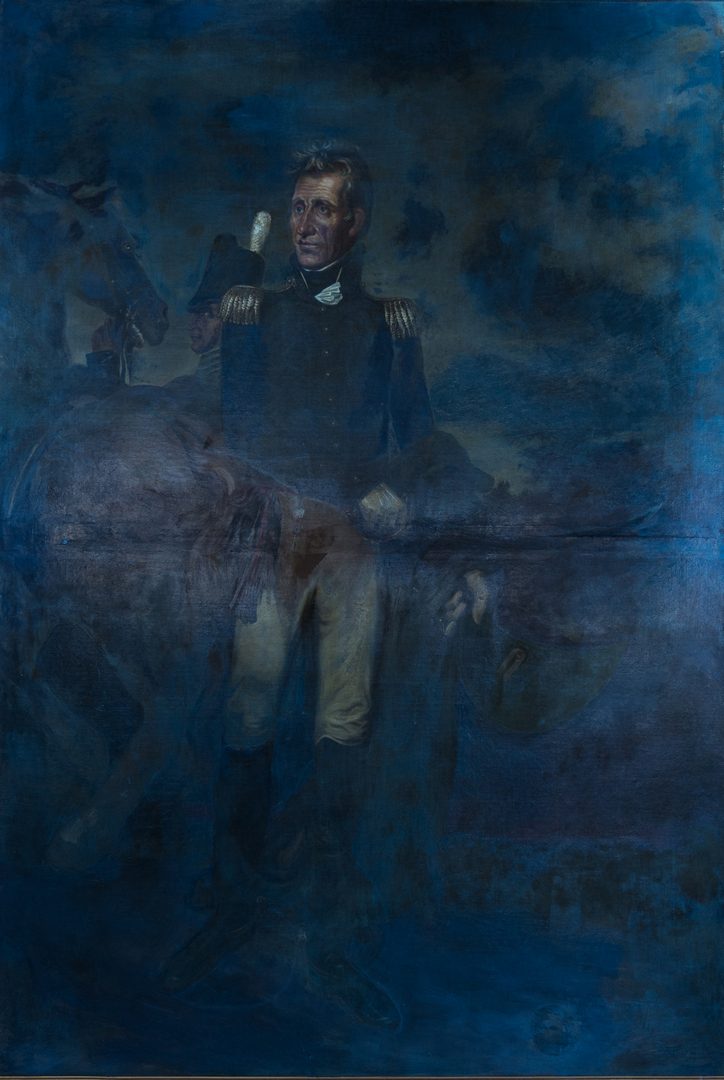 Lot 104: Andrew Jackson Portrait attrib. Leutze