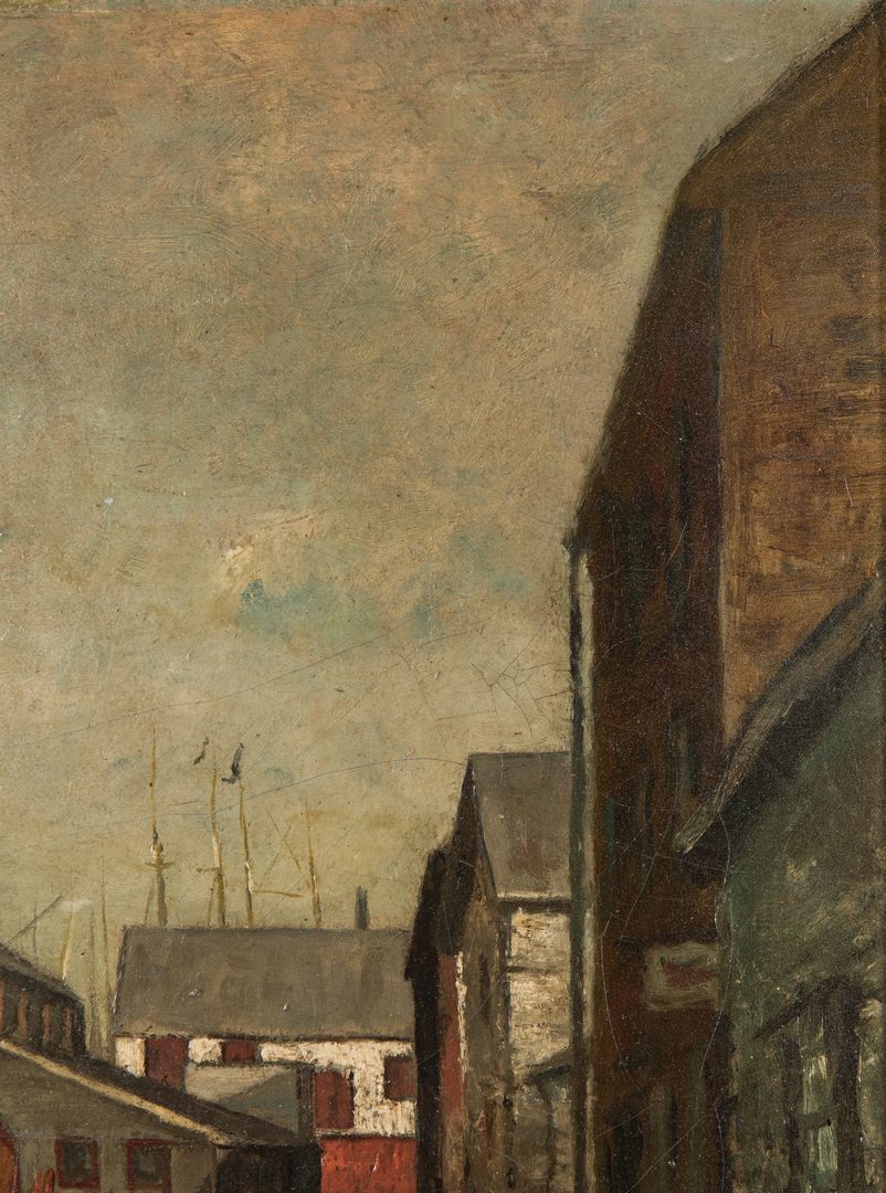 Lot 112: Charles Woodbury Exhibited Oil, Cape Ann Village