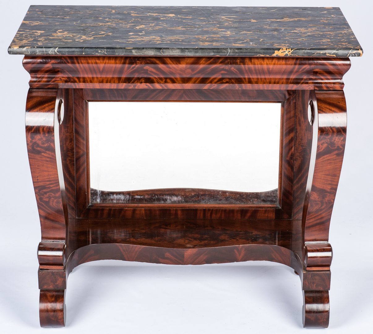 Lot 131: Signed Baltimore Marble Topped Pier Table