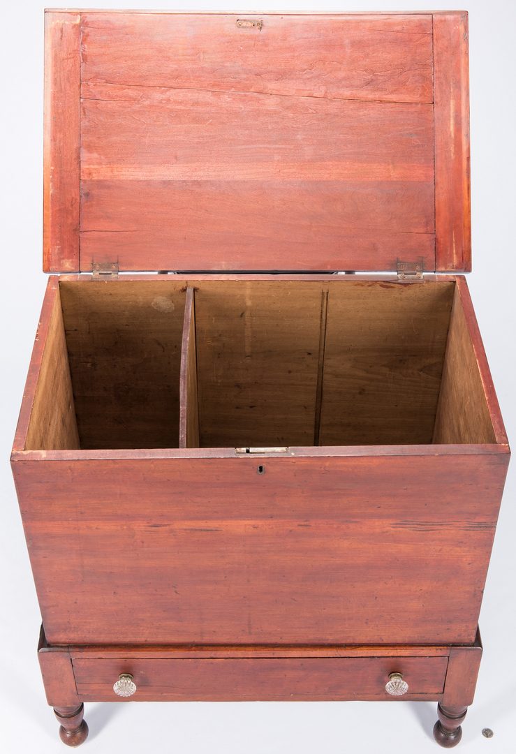 Lot 141: Middle TN Cherry Sugar Chest, Maury Co.