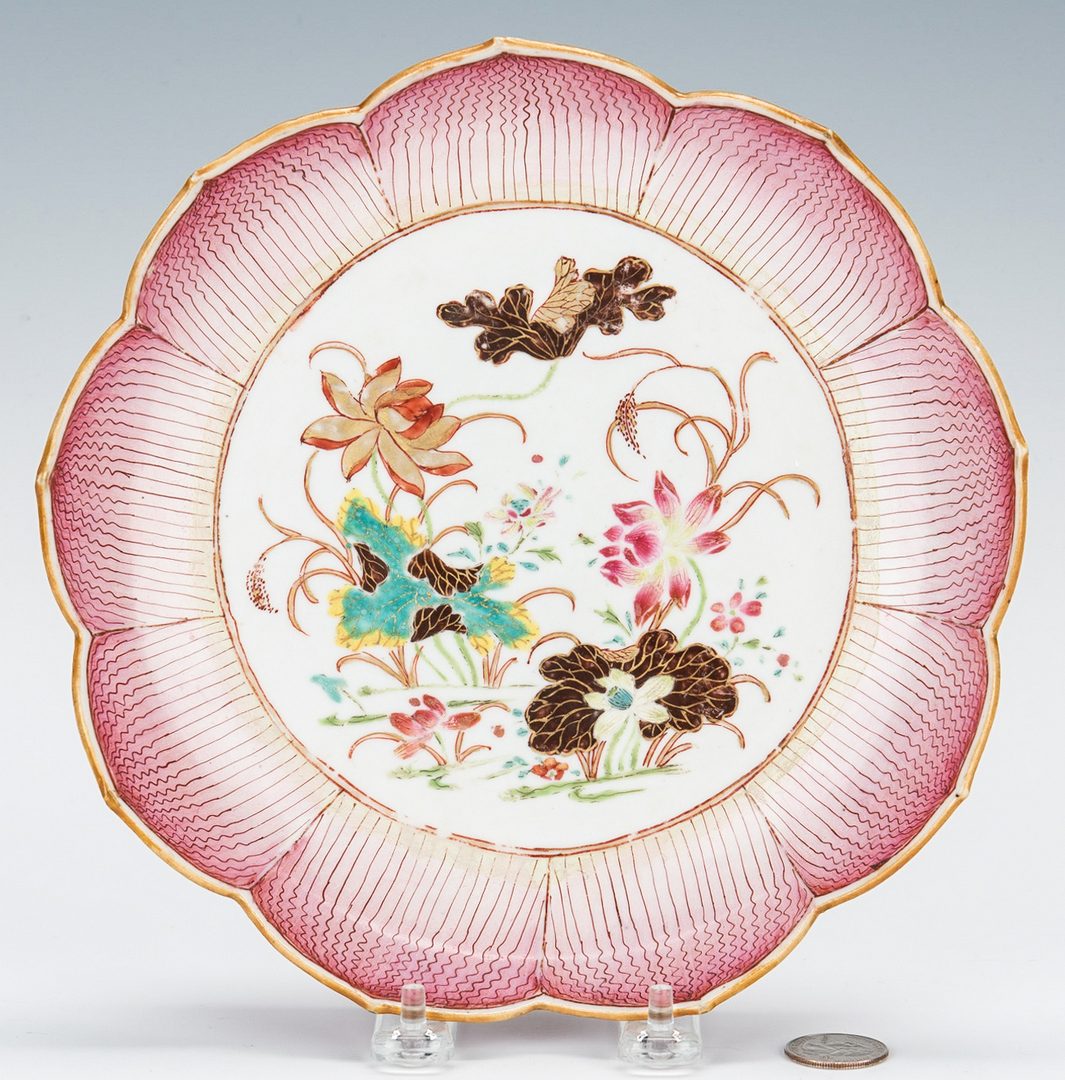 Lot 15: Chinese Export Porcelain Lotus Dish