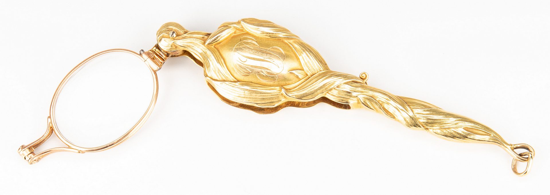 Lot 182: Art Nouveau Gold Lorgnette