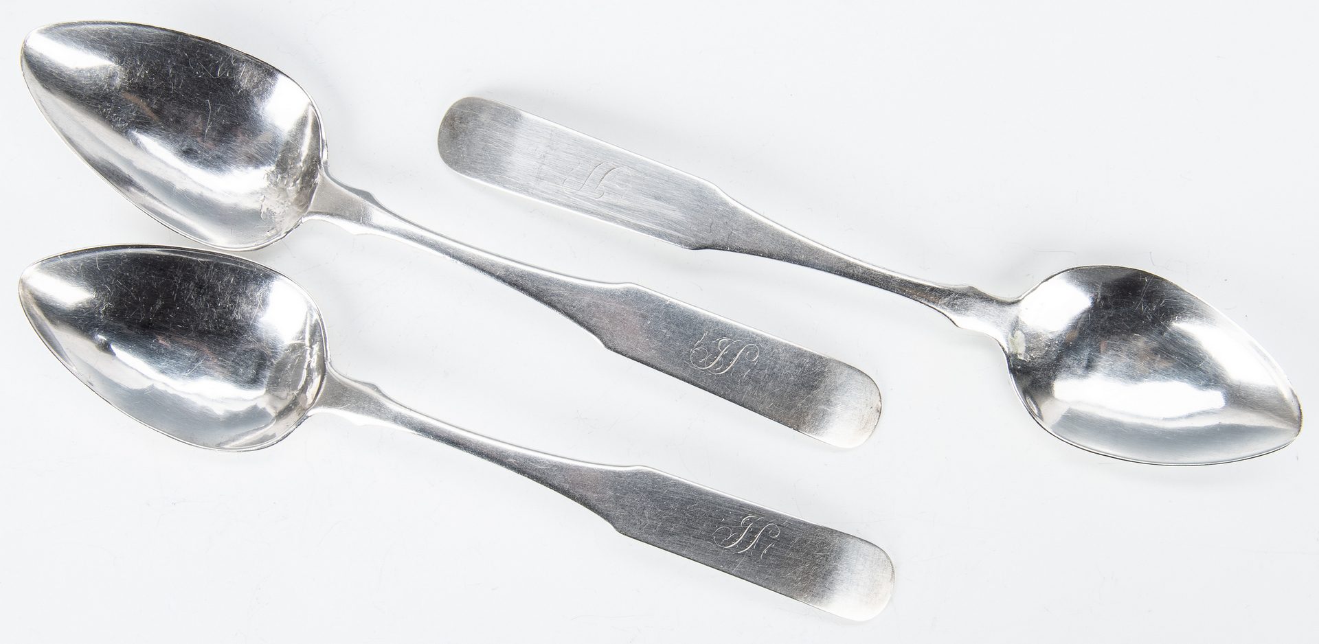 Lot 188: 11 TN Coin Silver Spoons, Samuel Bell and Atkinson & Boyce