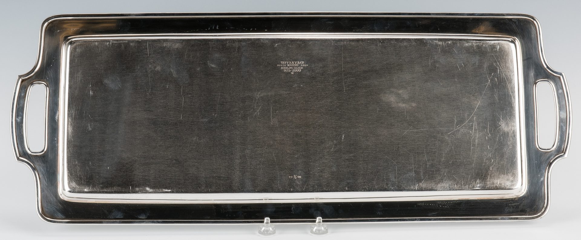 Lot 205: Large Tiffany & Co. Sterling Serving Tray