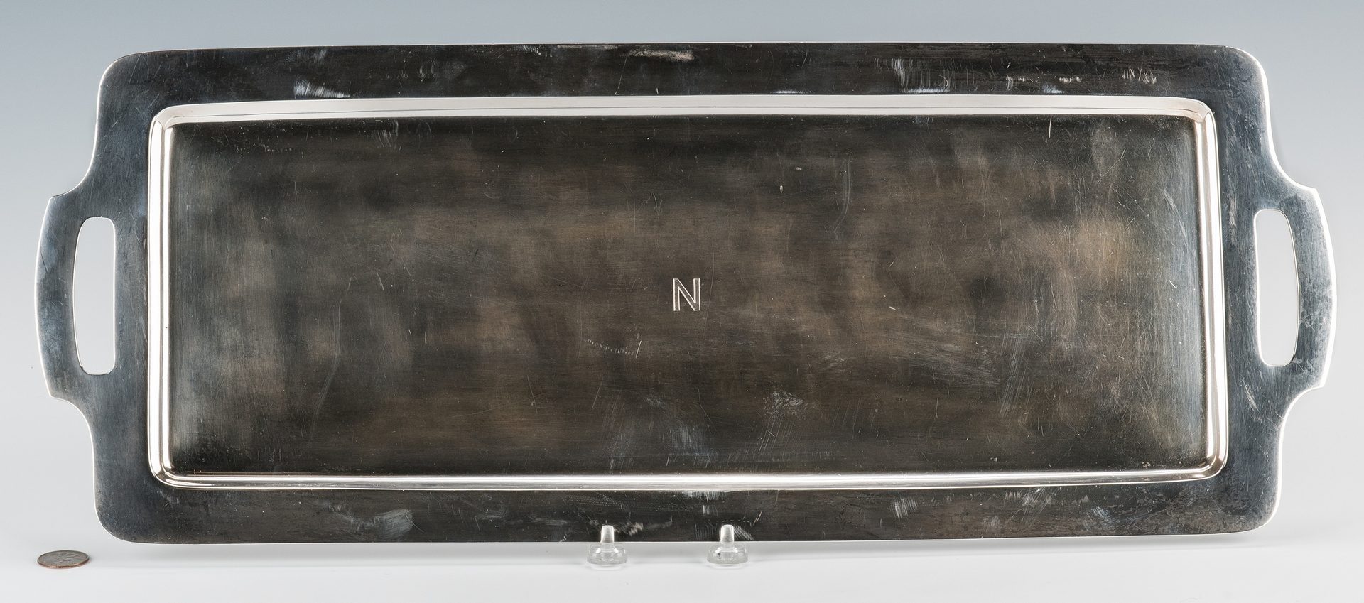 Lot 205: Large Tiffany & Co. Sterling Serving Tray