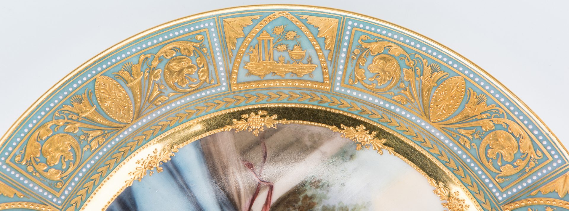 Lot 223: Royal Vienna Porcelain Cabinet Plate signed Wagner, "Taste"