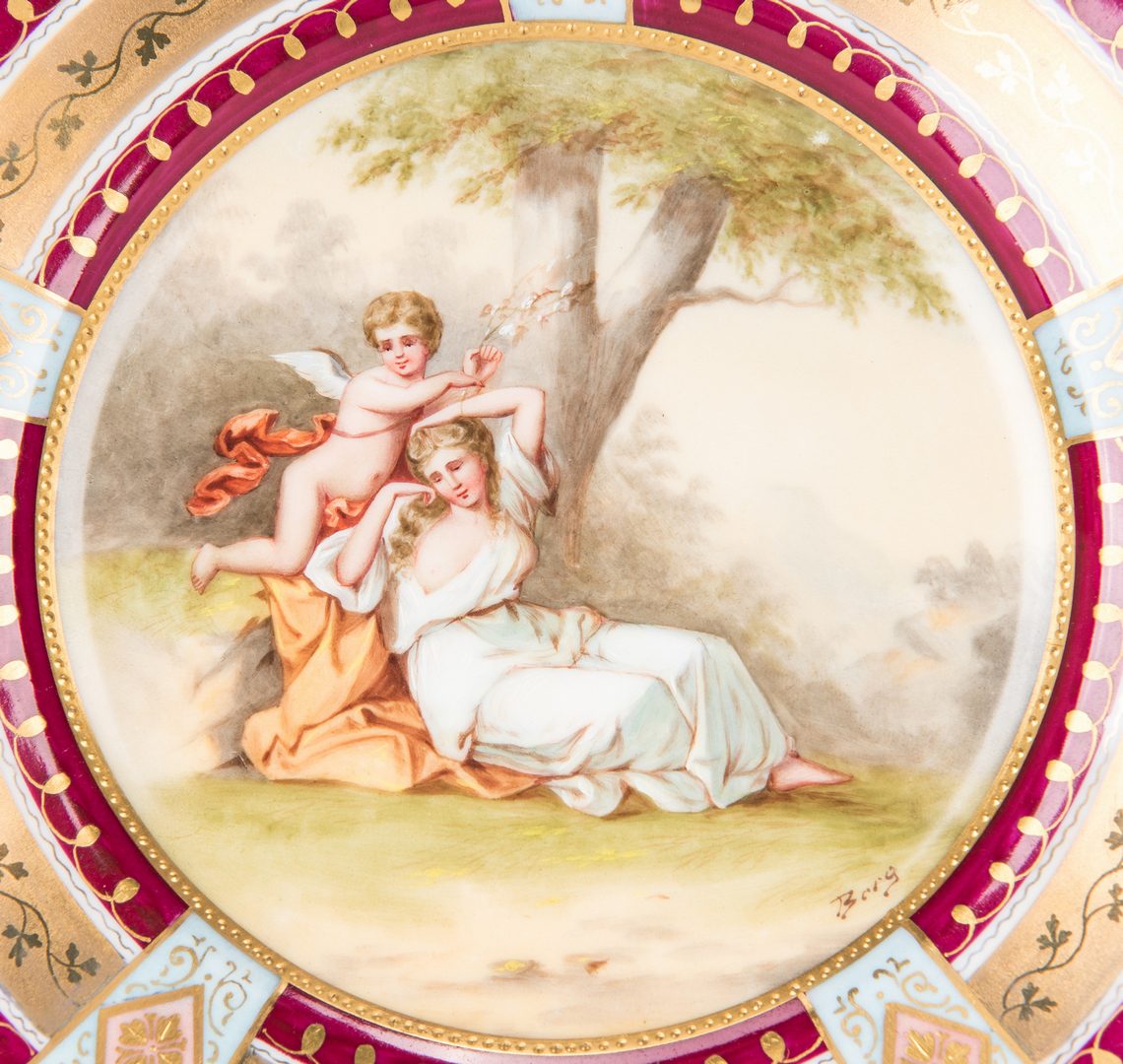 Lot 226: Pr. Royal Vienna Cabinet Plates, Berg and Bauer