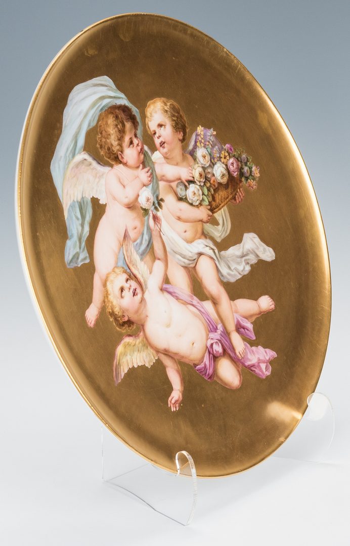 Lot 229: Large Circular Royal Vienna Porcelain Plaque