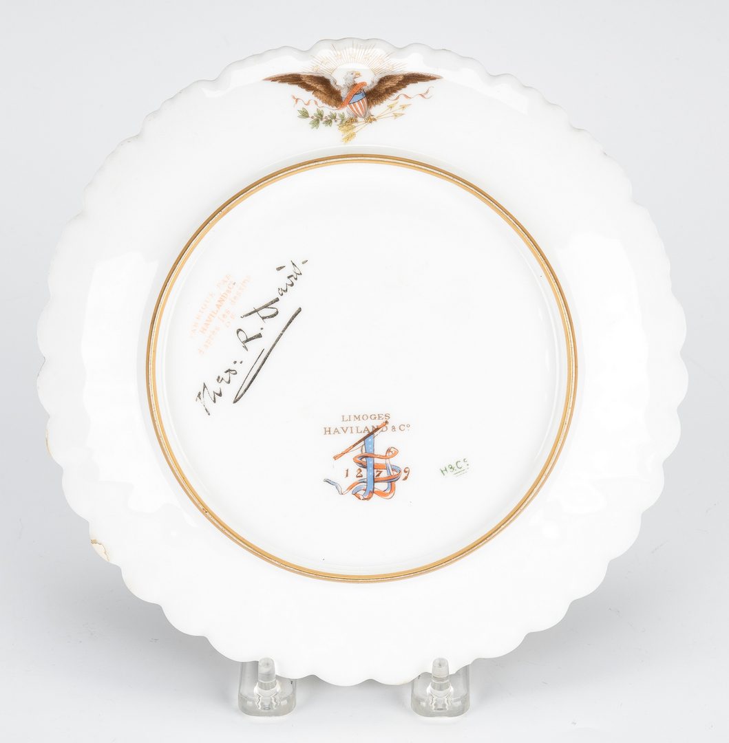 Lot 240: Rutherford B. Hayes White House China Fish Plate