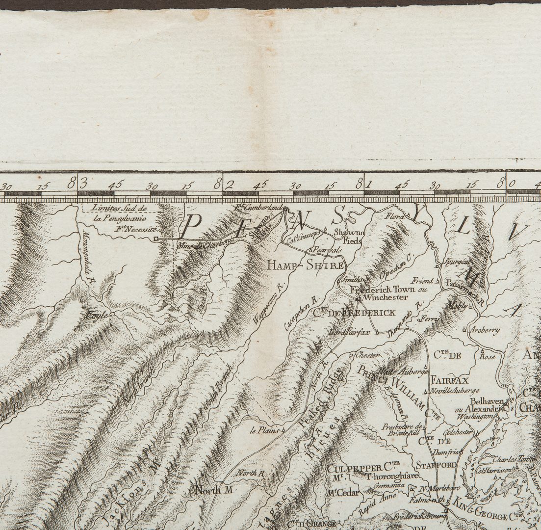 Lot 242: Sartine Map of North America, Italian Ed., 1799