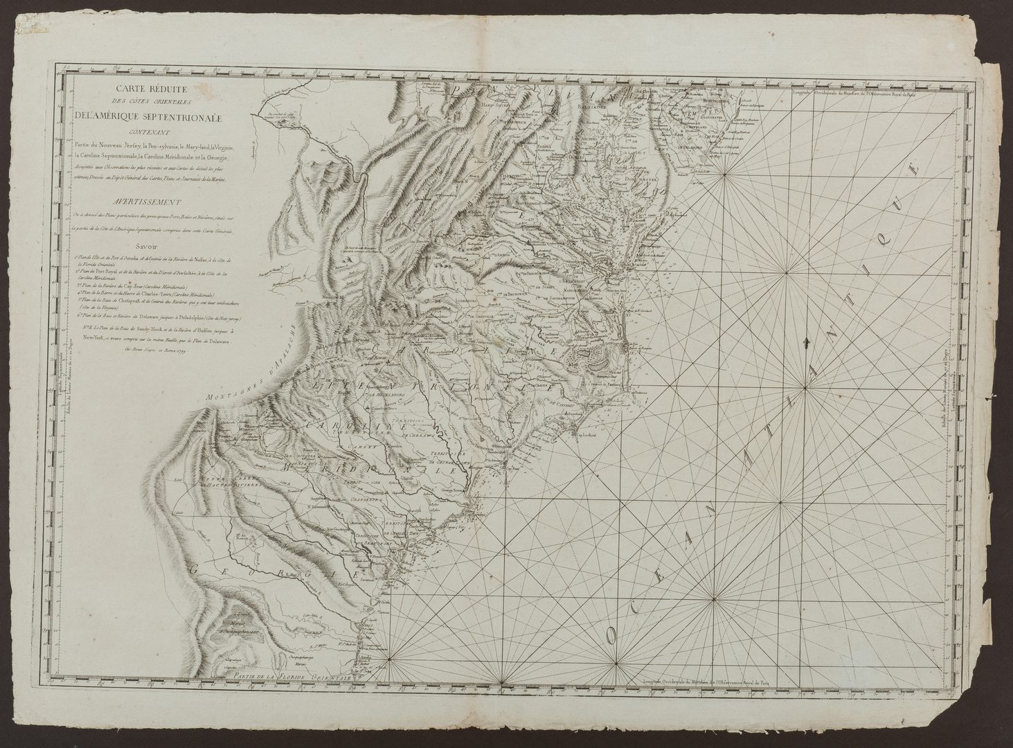 Lot 242: Sartine Map of North America, Italian Ed., 1799