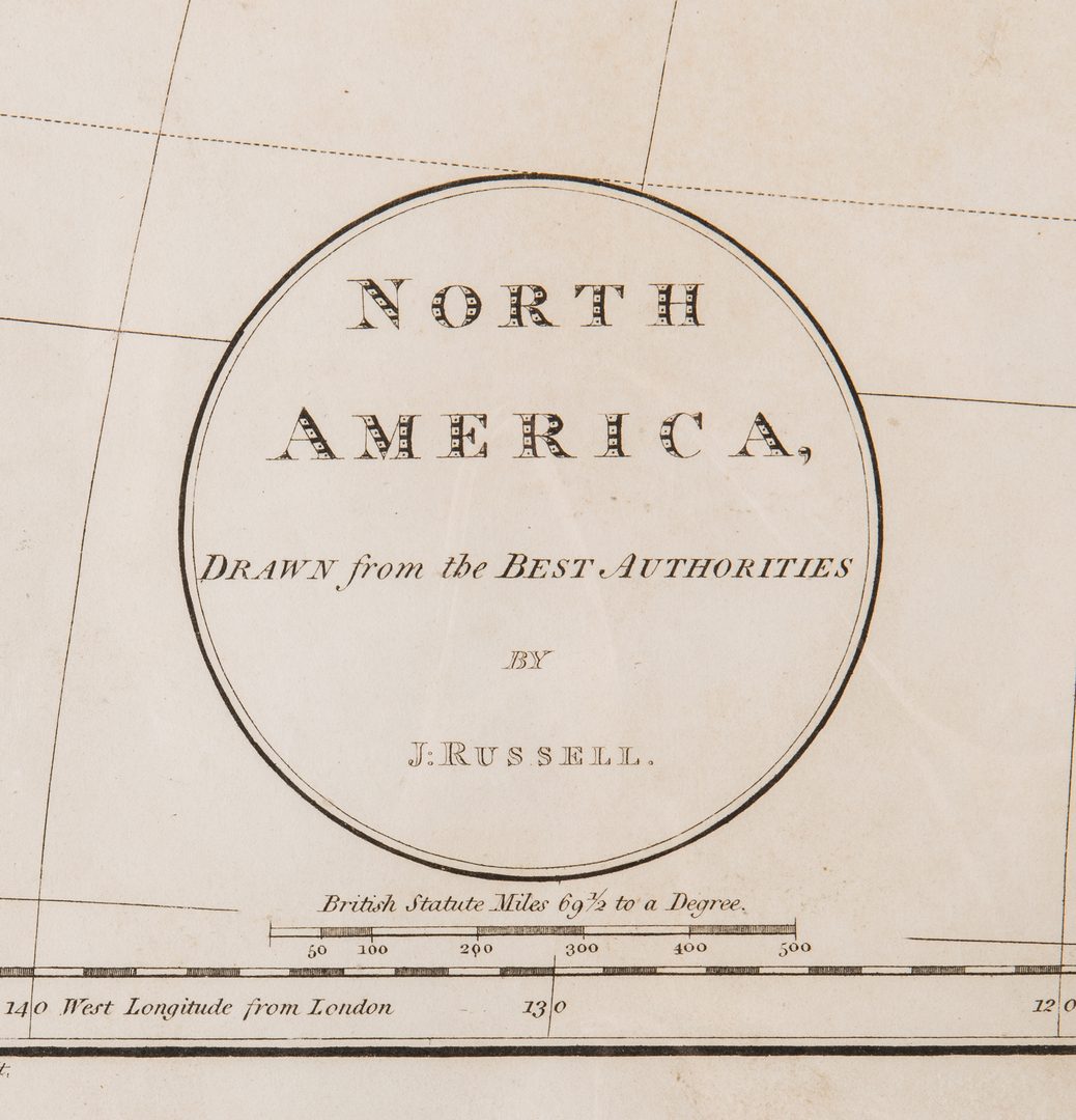 Lot 245: North America Map, 1811 John Russell