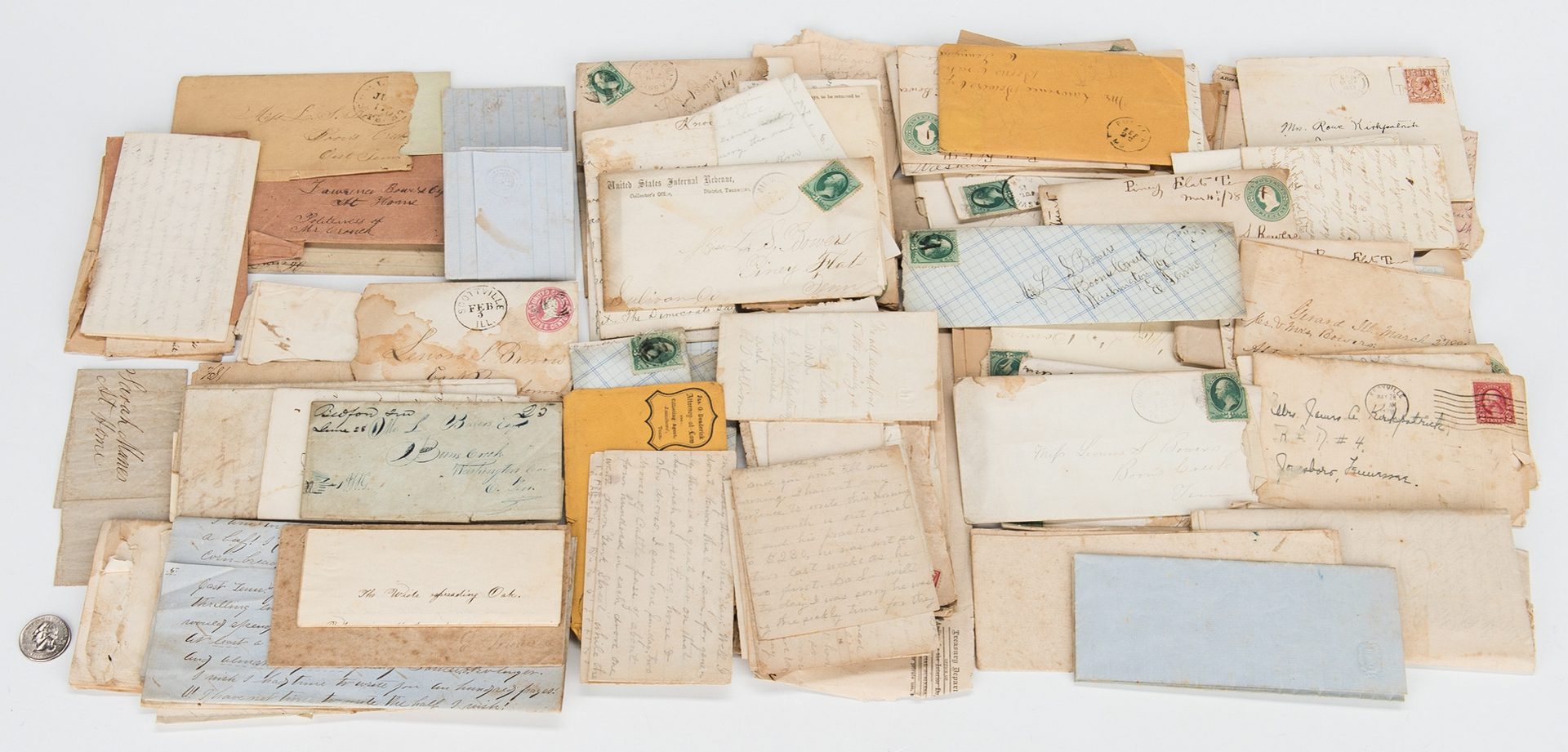 Lot 259: East TN Boone's Creek Archive, incl. CSA Henry Bowers