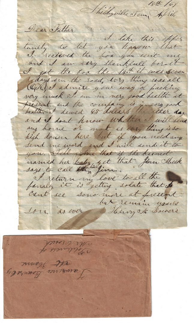 Lot 259: East TN Boone's Creek Archive, incl. CSA Henry Bowers