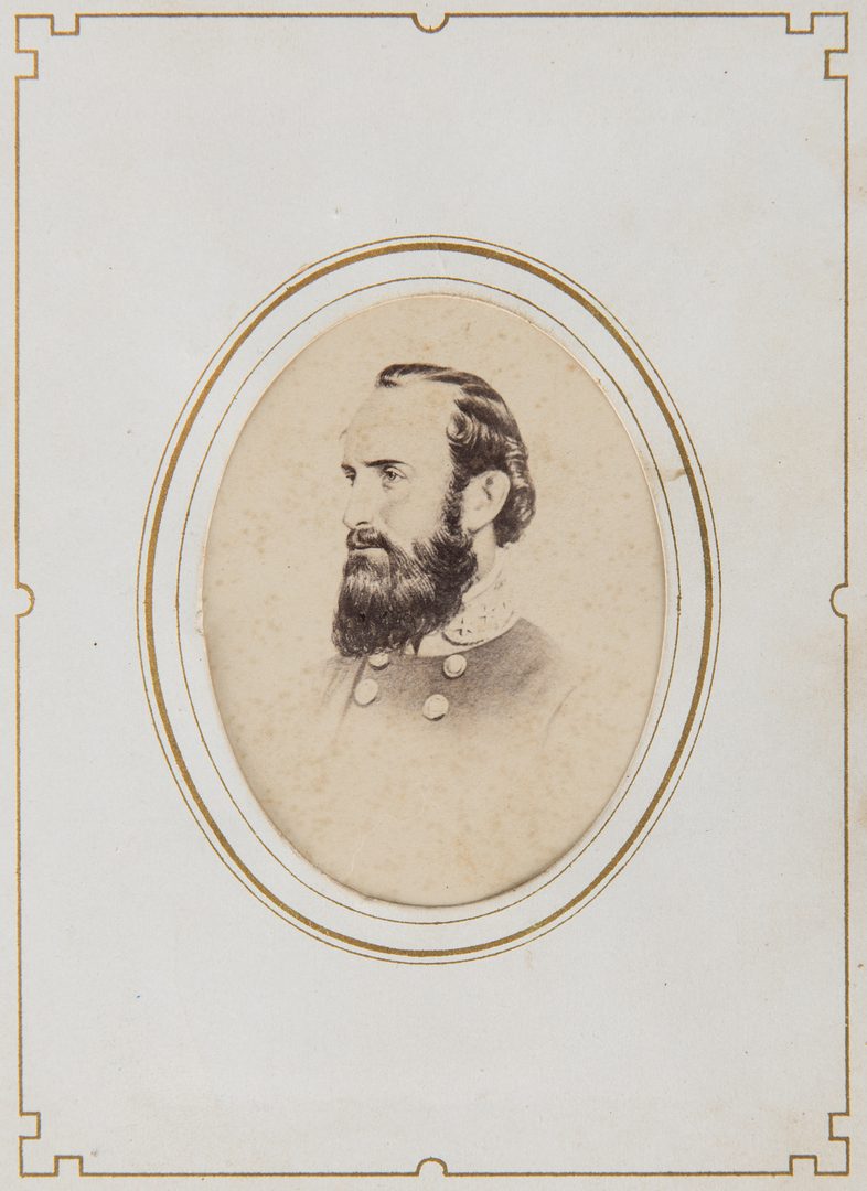 Lot 264: Album of 42 Confederate CDVs, incl. Generals, Booth