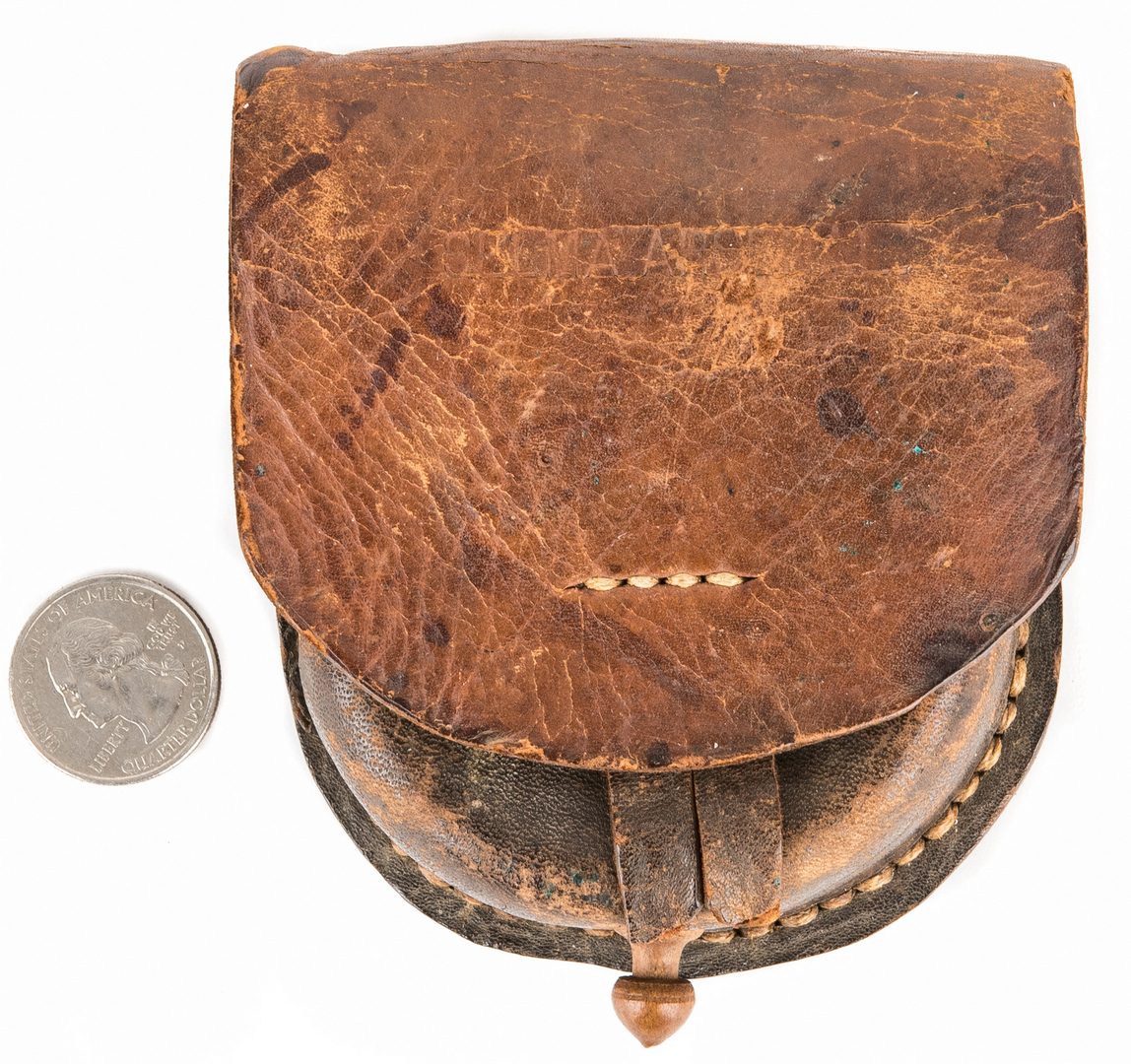 Lot 288: Confederate Selma, AL Arsenal Leather Cap Box