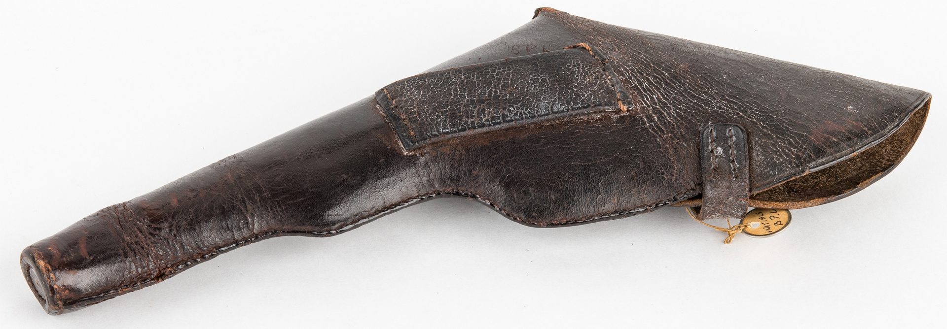 Lot 291: 2 Confederate Leather Holsters, including Richmond, VA Arsenal
