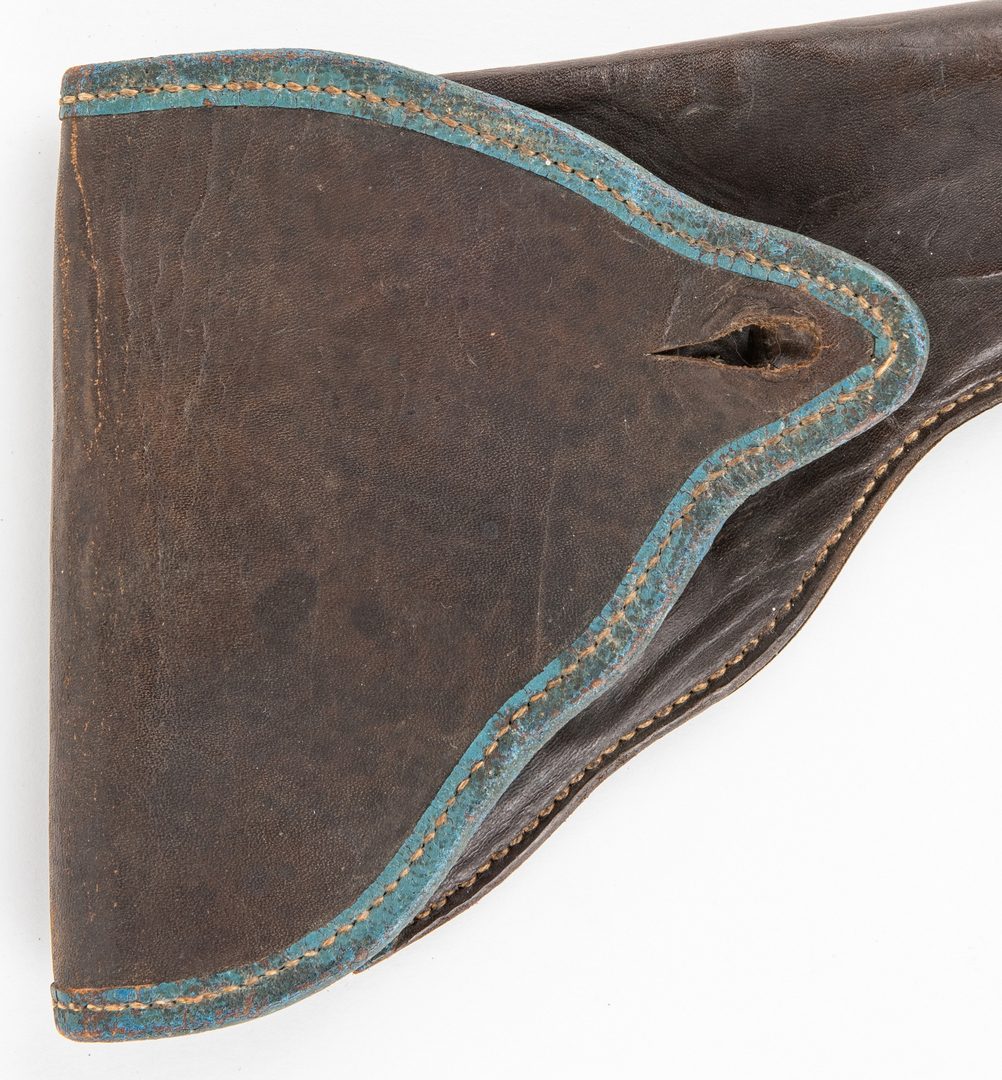 Lot 291: 2 Confederate Leather Holsters, including Richmond, VA Arsenal