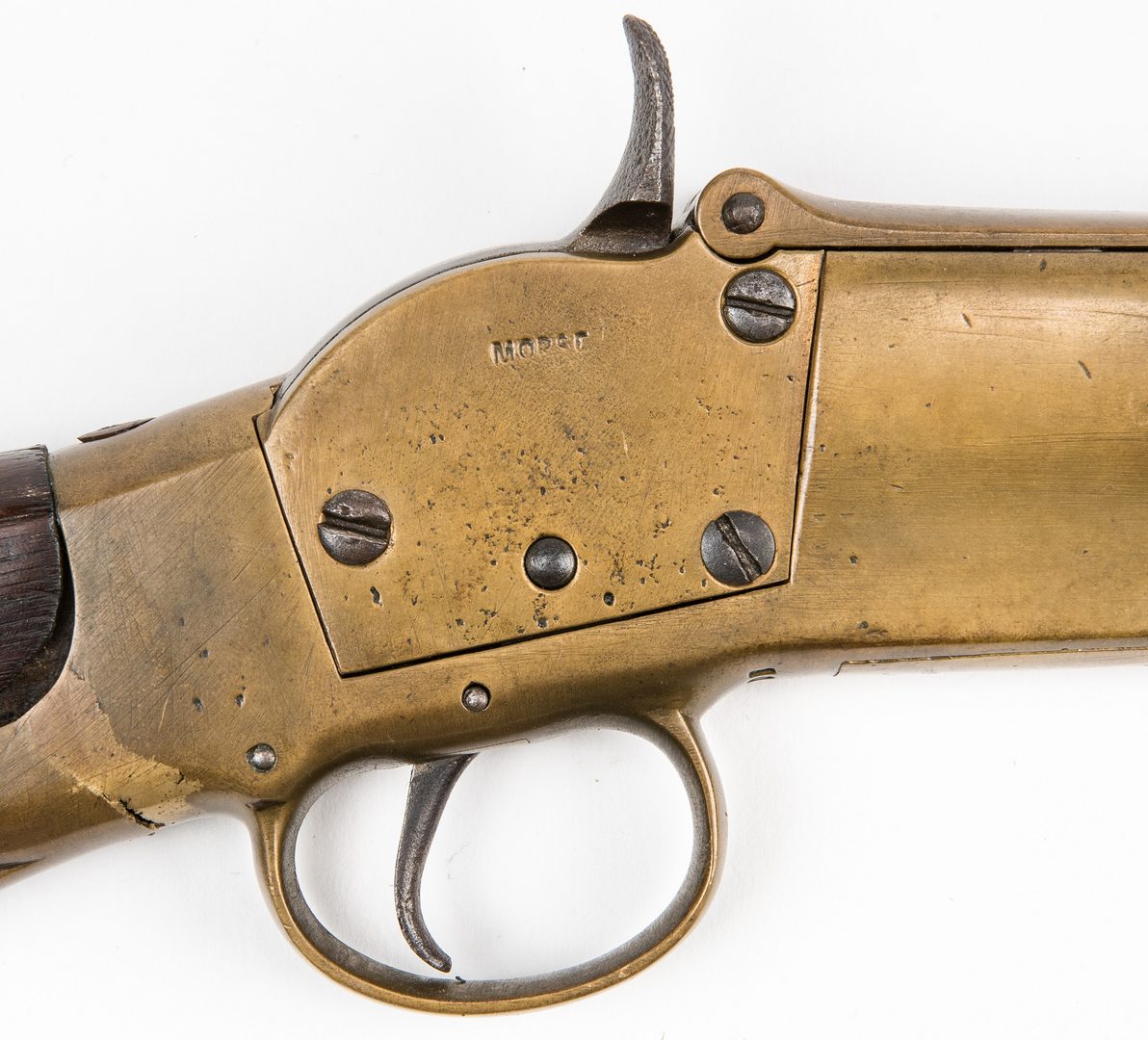 Lot 294: Morse Marked Brass Framed Carbine, SN# 1007