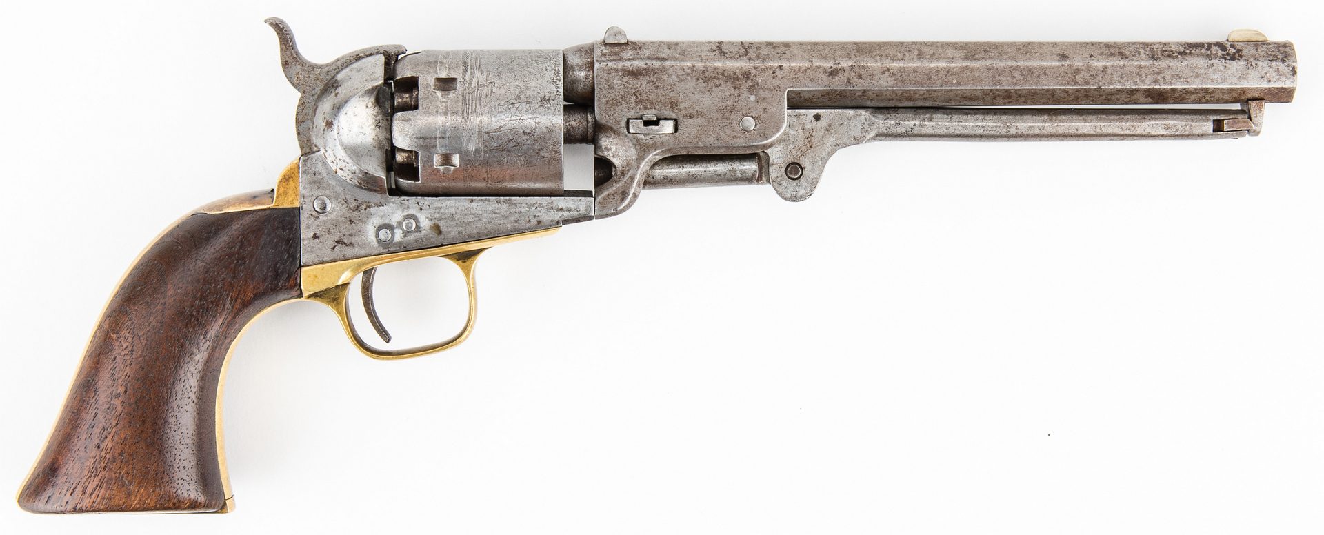 Lot 297: Colt Model 1851 Navy Revolver, .38 cal., T. H. Biscoe 5th LA Vols