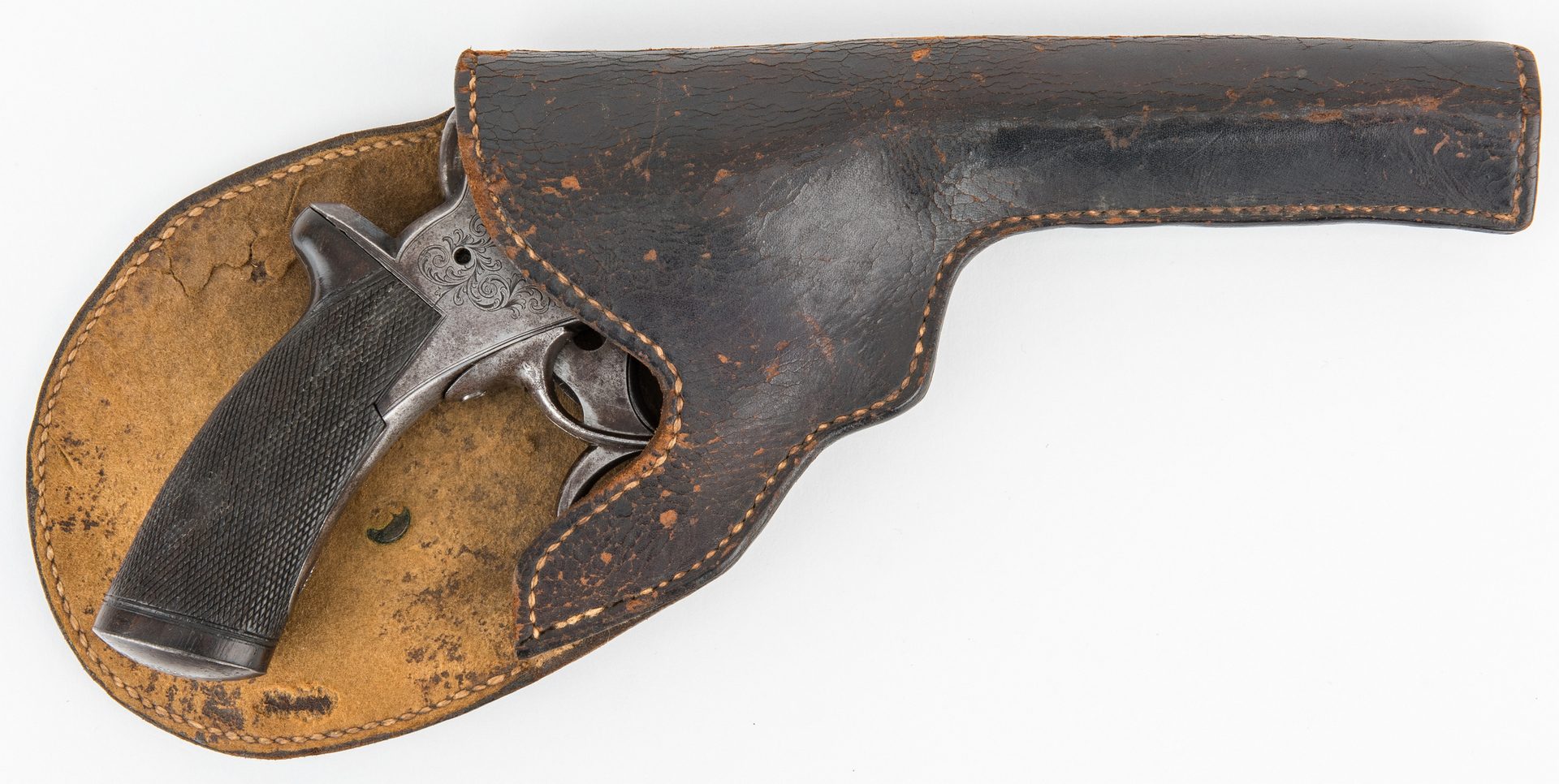 Lot 301: New Orleans and Vicksburg Agent Marked Tranter items, incl. Revolver, Holster