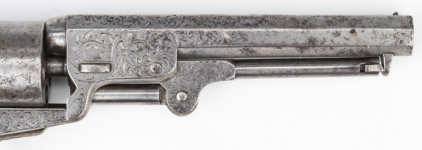 Lot 303: Nimschke Factory Engraved Colt Model 1849 Revolver, .32 cal