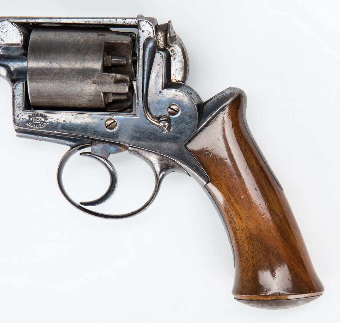 Lot 307: Cased Agent Marked T. & W. Harrison Adams Model 1851 DA Percussion Revolver, .45 cal