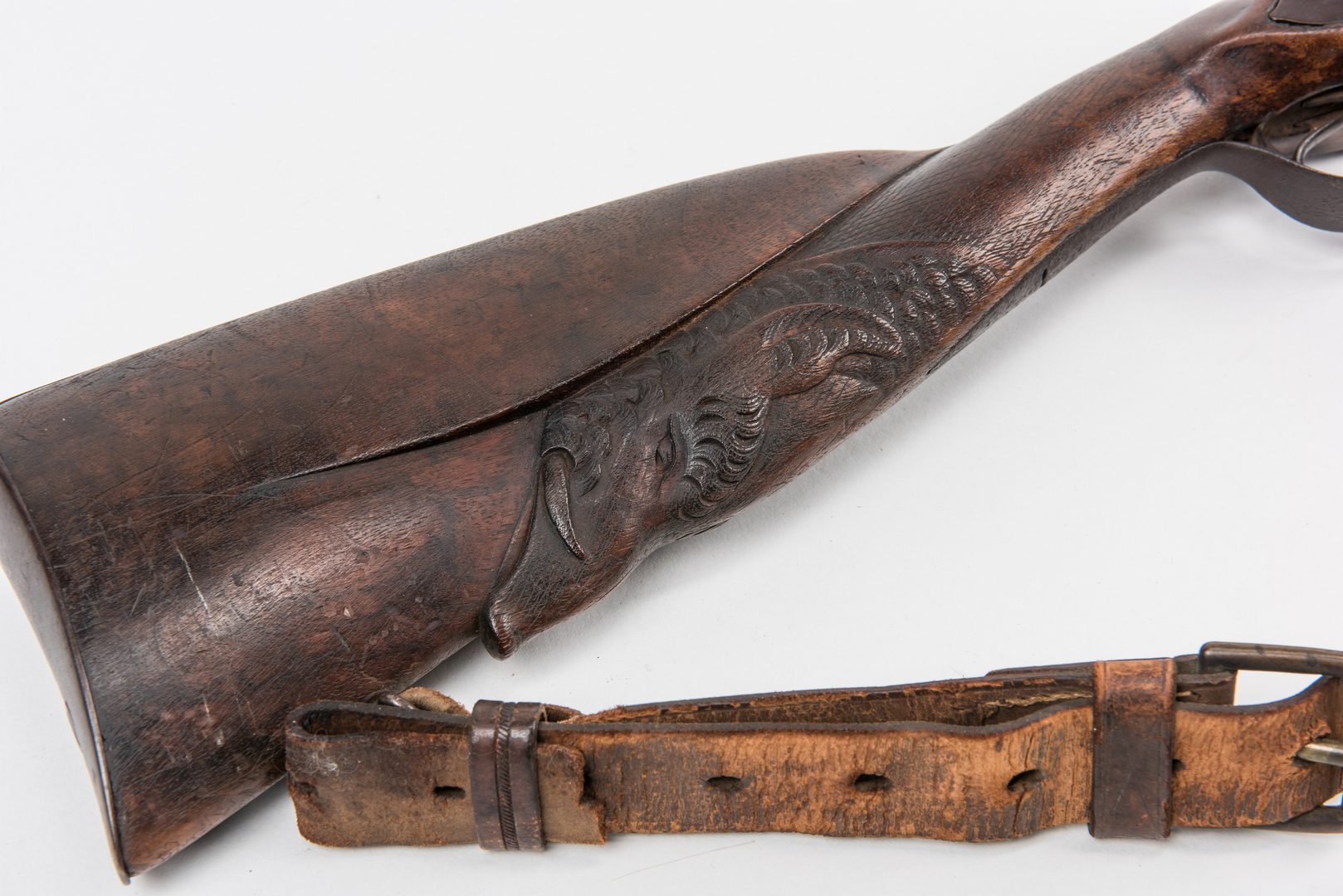 Lot 322: New Orleans Agent Marked C. Redon European Side by Side Percussion Shotgun, 16 gauge