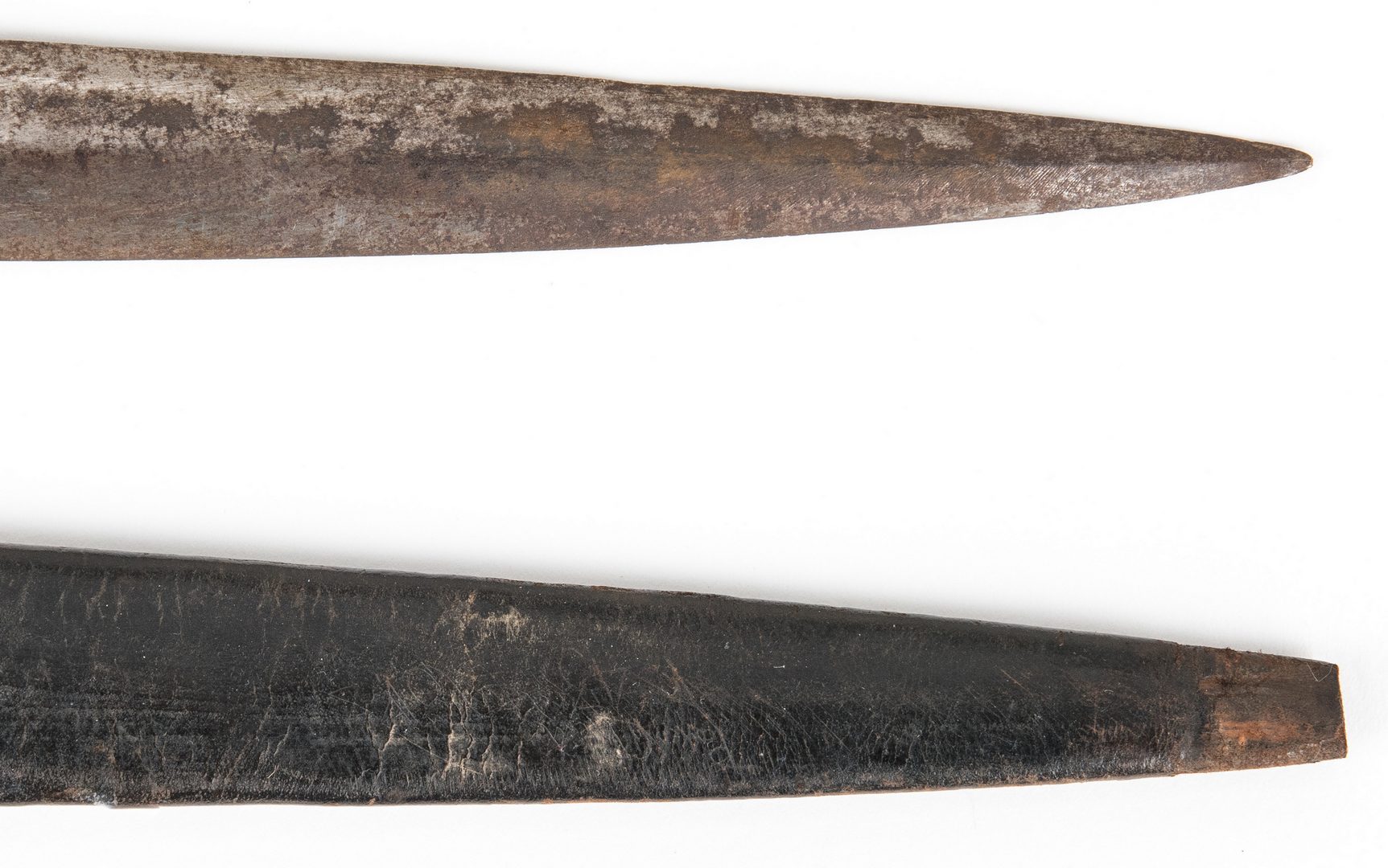 Lot 330: Confederate AR Calvary Toothpick Side Knife with Scabbard