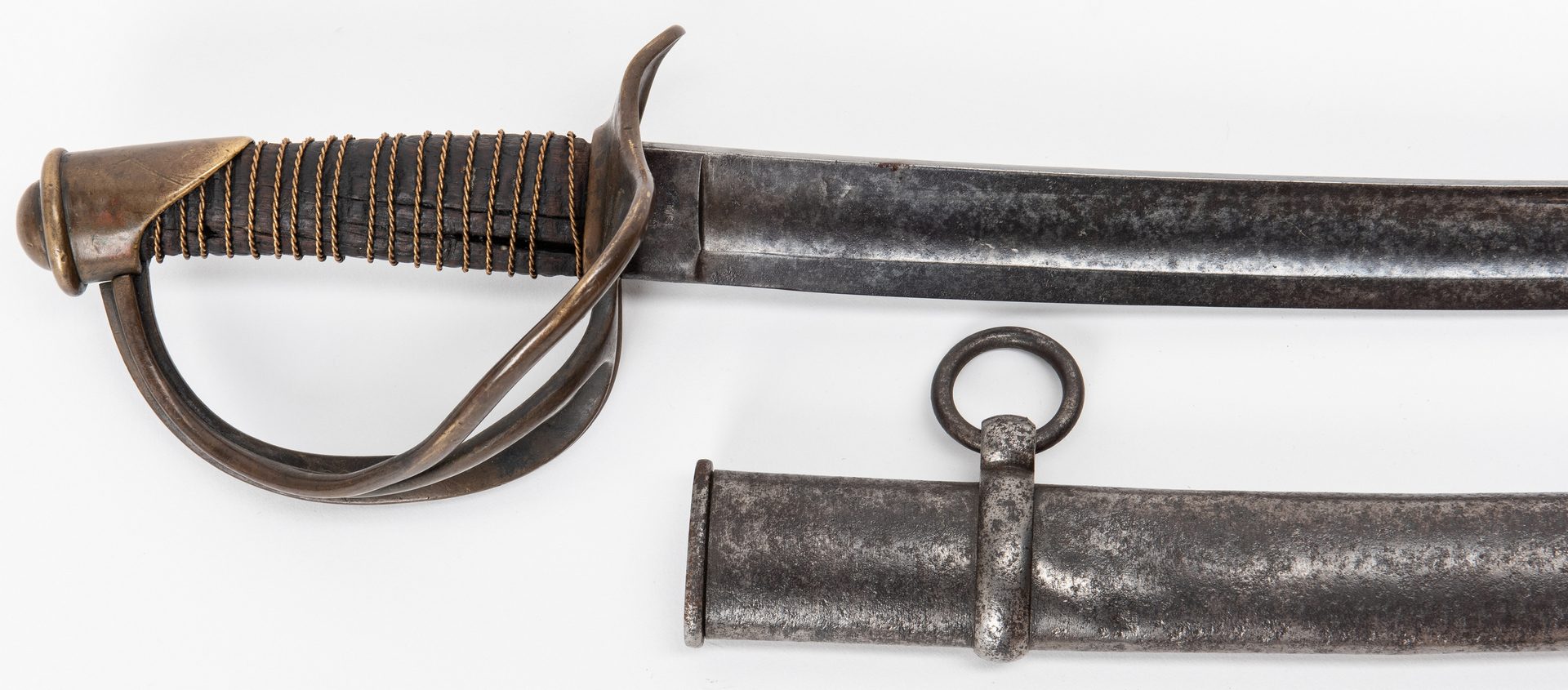 Lot 333: 2 Civil War era Swords, incl. Nashville Plow Works