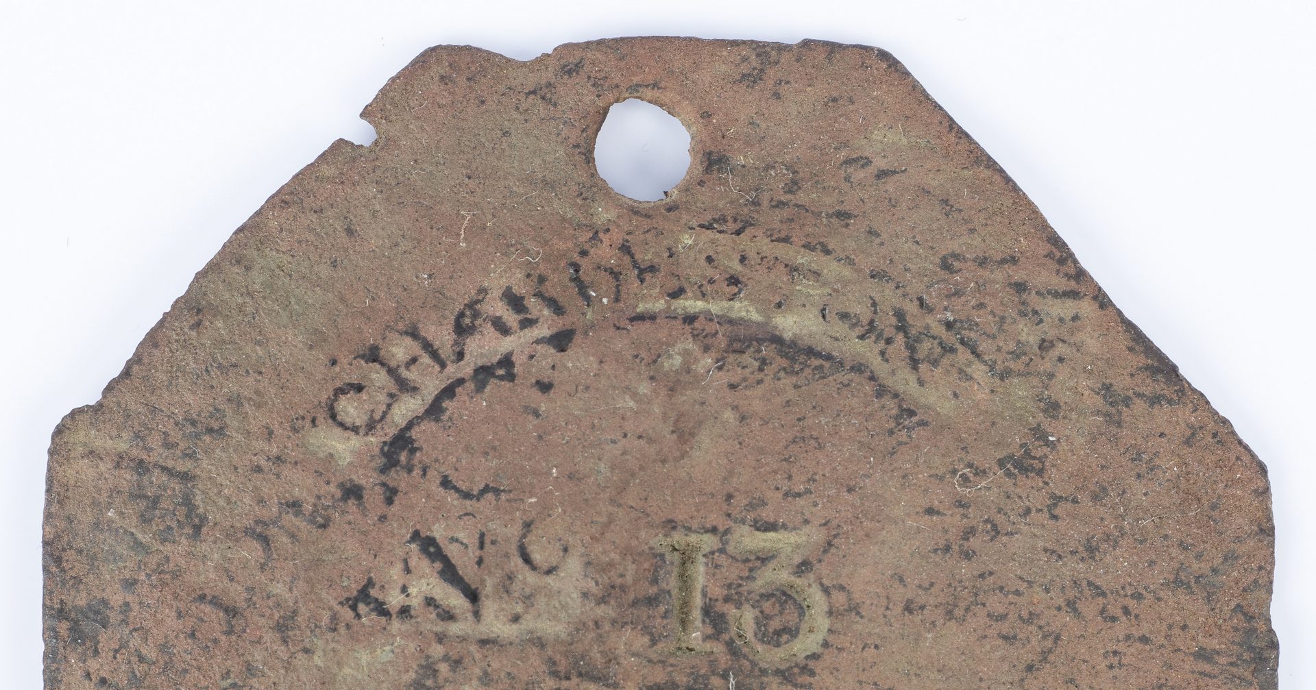 Lot 339: 1805 Charleston C. Prince Porter Slave Hire Badge, Number 13