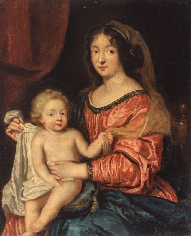 Lot 360: Manner of Sir Peter Lely, Portrait of Woman and Child