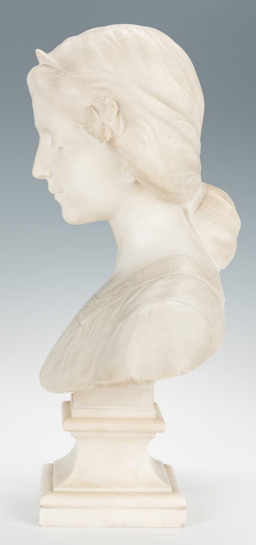Lot 375: Marble Bust of a Young Beauty