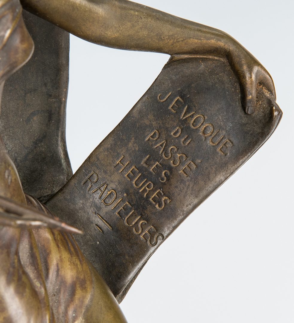 Lot 377: Emile Louis Picault Female Bronze, "Memoria"