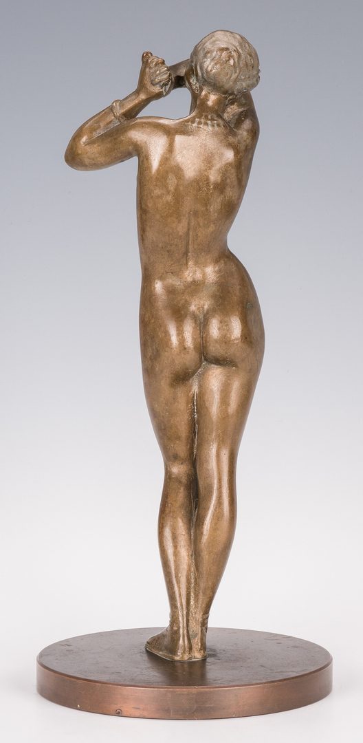 Lot 378: Bronze Sculpture of a Nude Woman