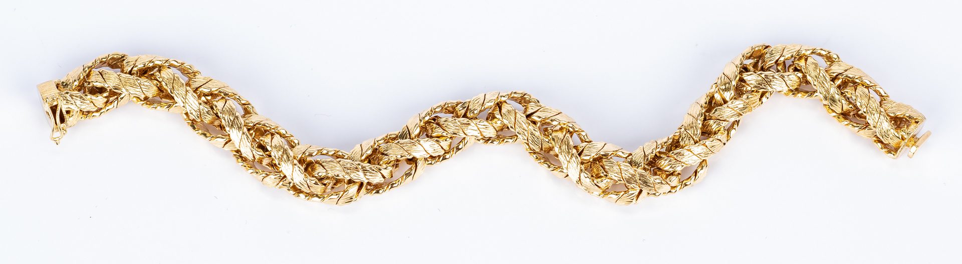Lot 37: Tiffany & Co. 18K Link Bracelet, 40.8