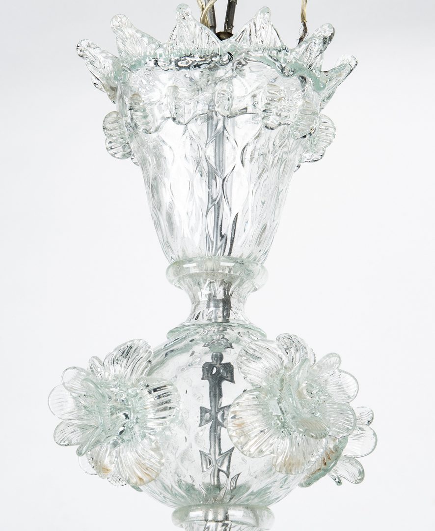 Lot 389: Venetian Blown Glass Chandelier