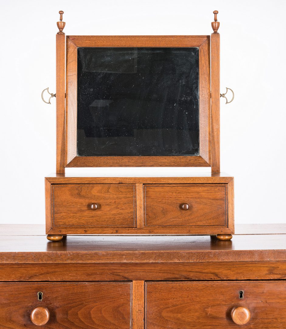 Lot 395: East TN Chest and Dressing Mirror, Wexler provenance