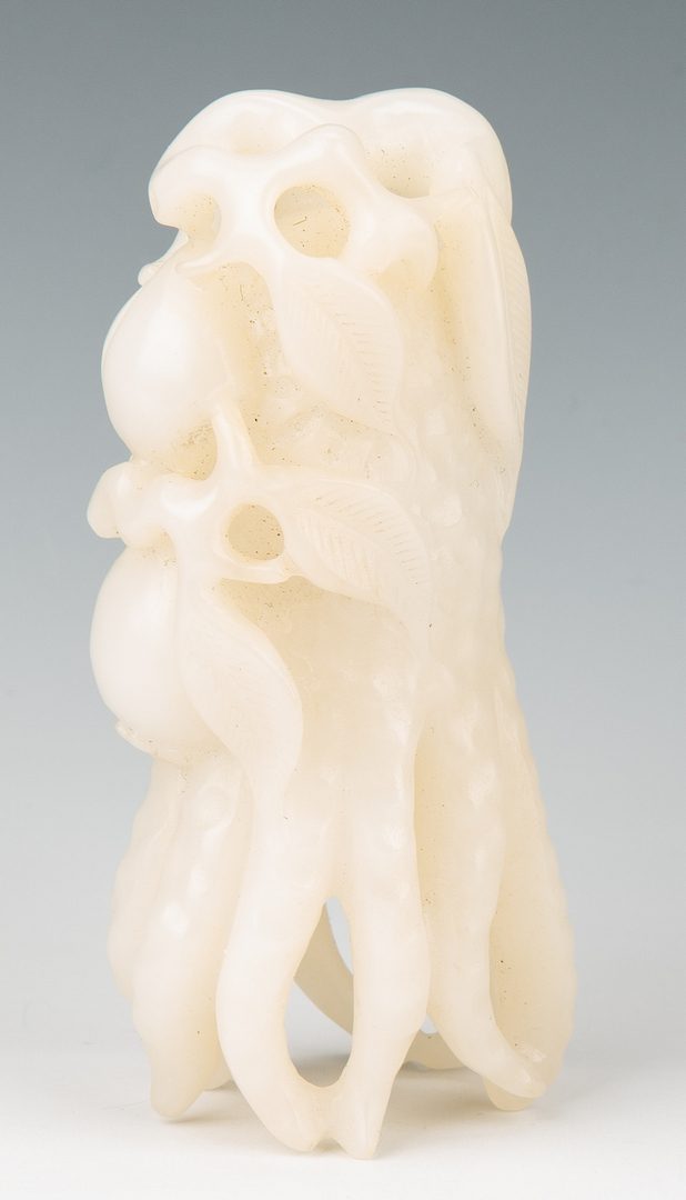 Lot 3: Chinese White Jade Carved Buddha Hand Citron