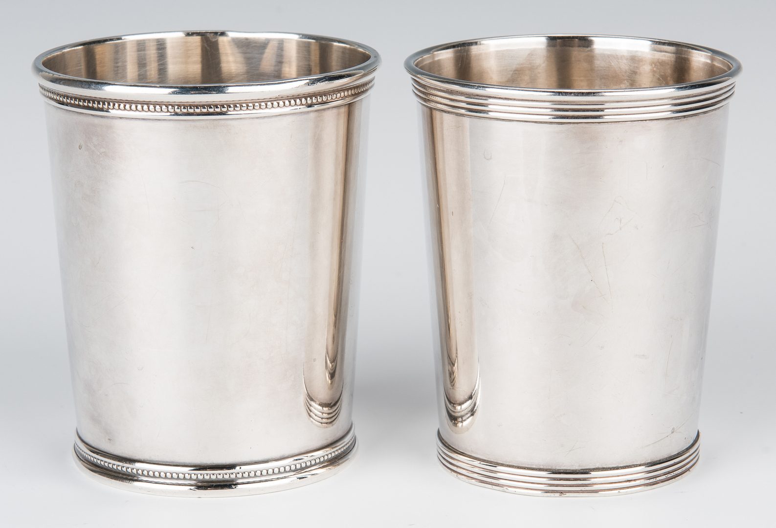 Lot 463: 12 Sterling items, incl. Gorham/Scearce Mint Julep Cups