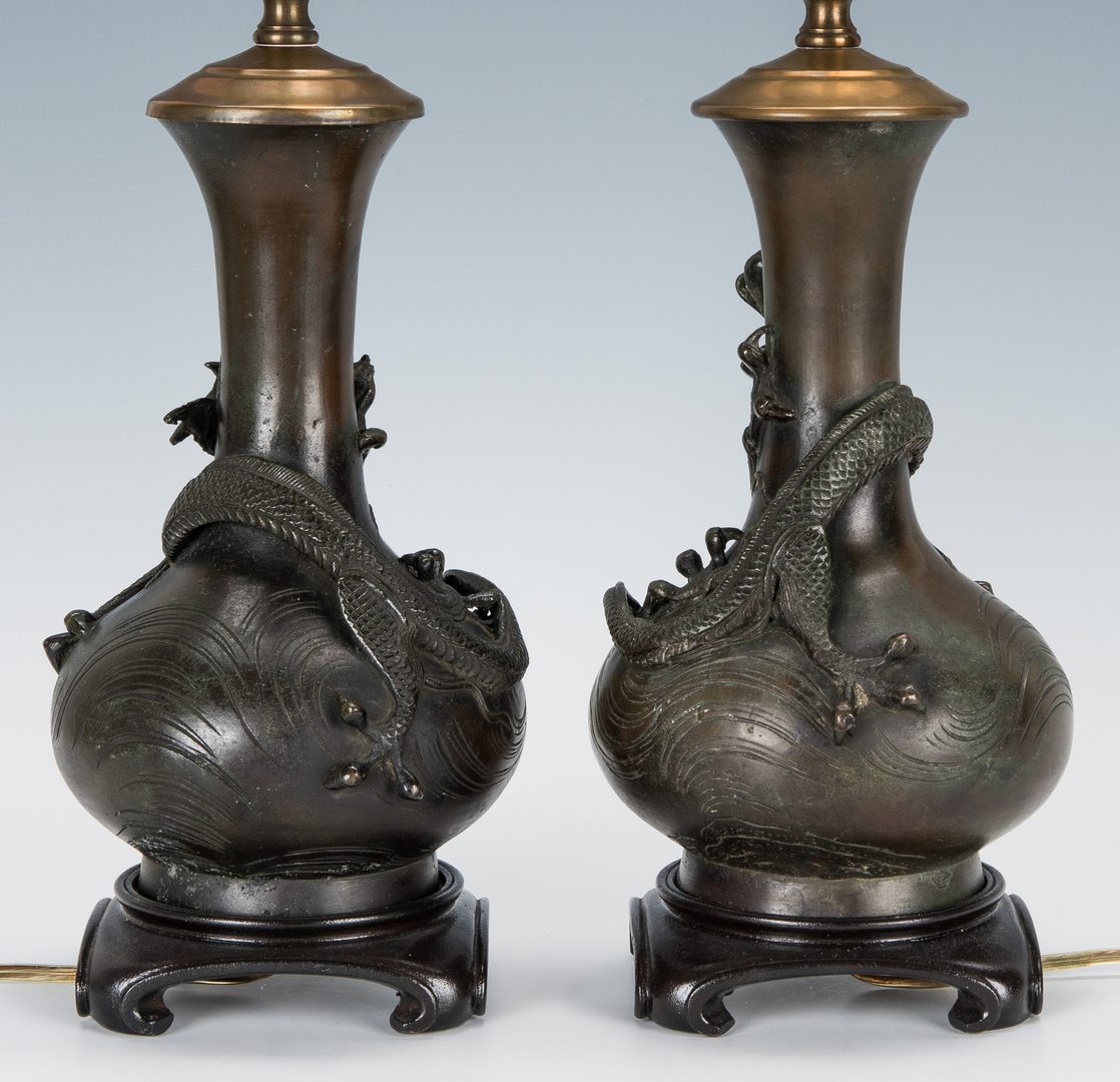 Lot 471: 3 Japanese Bronze Vases