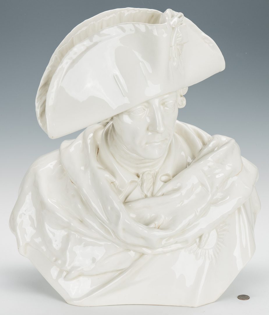 Lot 504: Porcelain Bust of Frederick the Great, attr. KPM