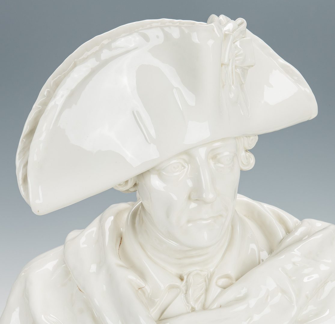 Lot 504: Porcelain Bust of Frederick the Great, attr. KPM