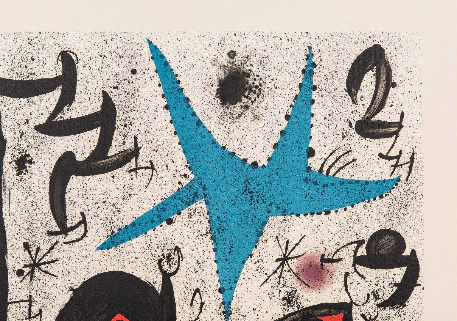 Lot 527: Joan Miro Limited Edition Lithograph, Homentage a Joan Prats